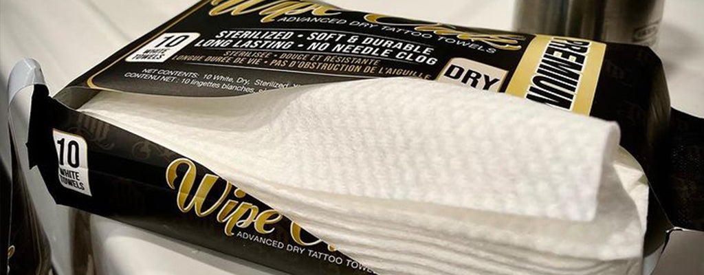 Wipe Outz Premium XL Dry Tattoo Towels (White 10 Count)