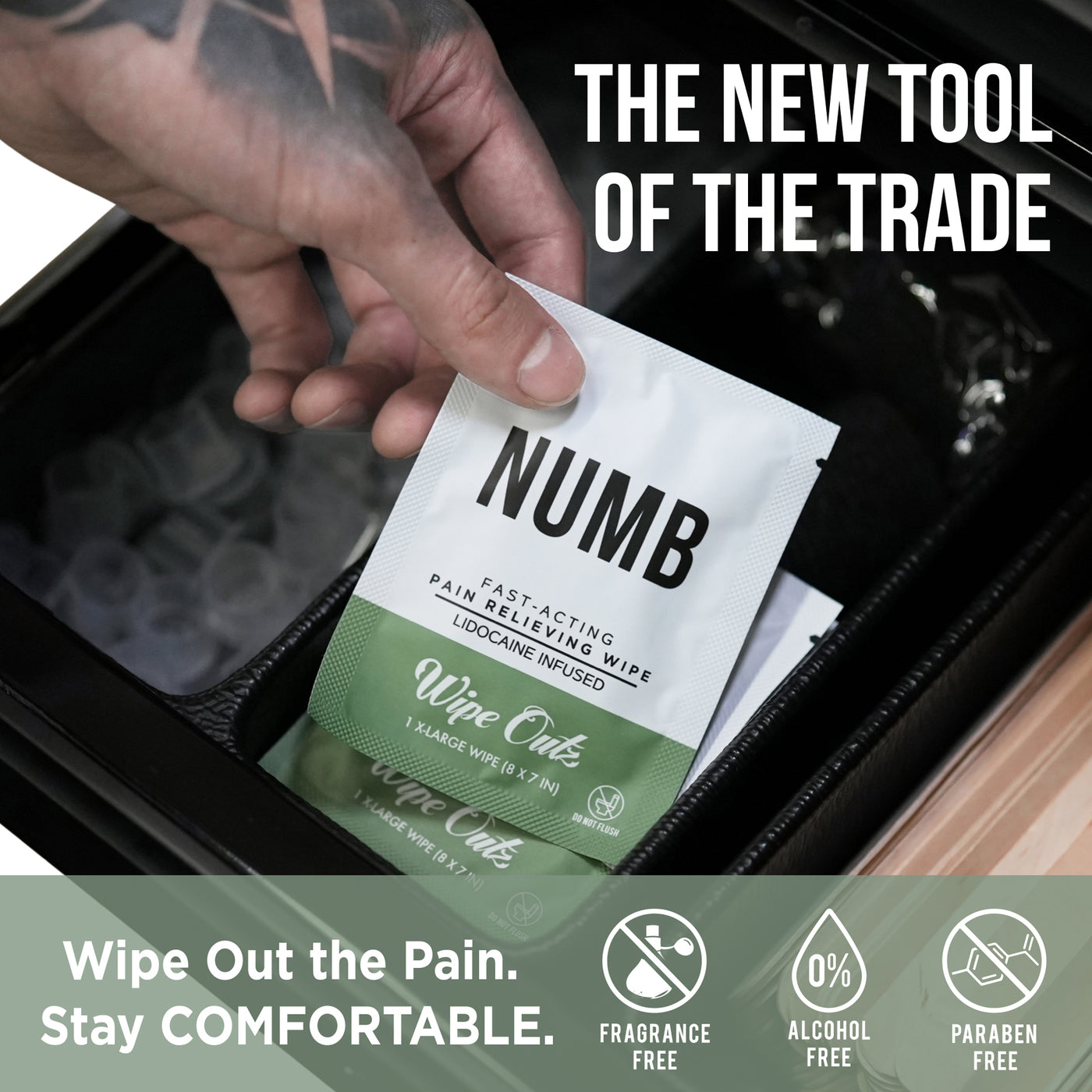 Numbing Tattoo Wipes – Lidocaine Infused