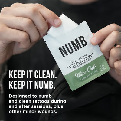 Numbing Tattoo Wipes – Lidocaine Infused