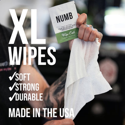 Numbing Tattoo Wipes – Lidocaine Infused