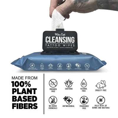 Cleansing Tattoo Wipes (40 Count) - MD Wipe Outz