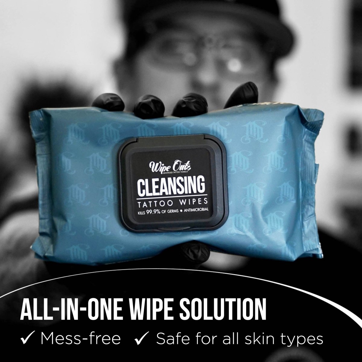 Cleansing Tattoo Wipes (40 Count) - MD Wipe Outz