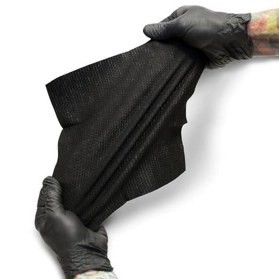 NEW Wipe Outz X Large Black Tattoo Towels (10 Count) PREORDER - MD Wipe Outz